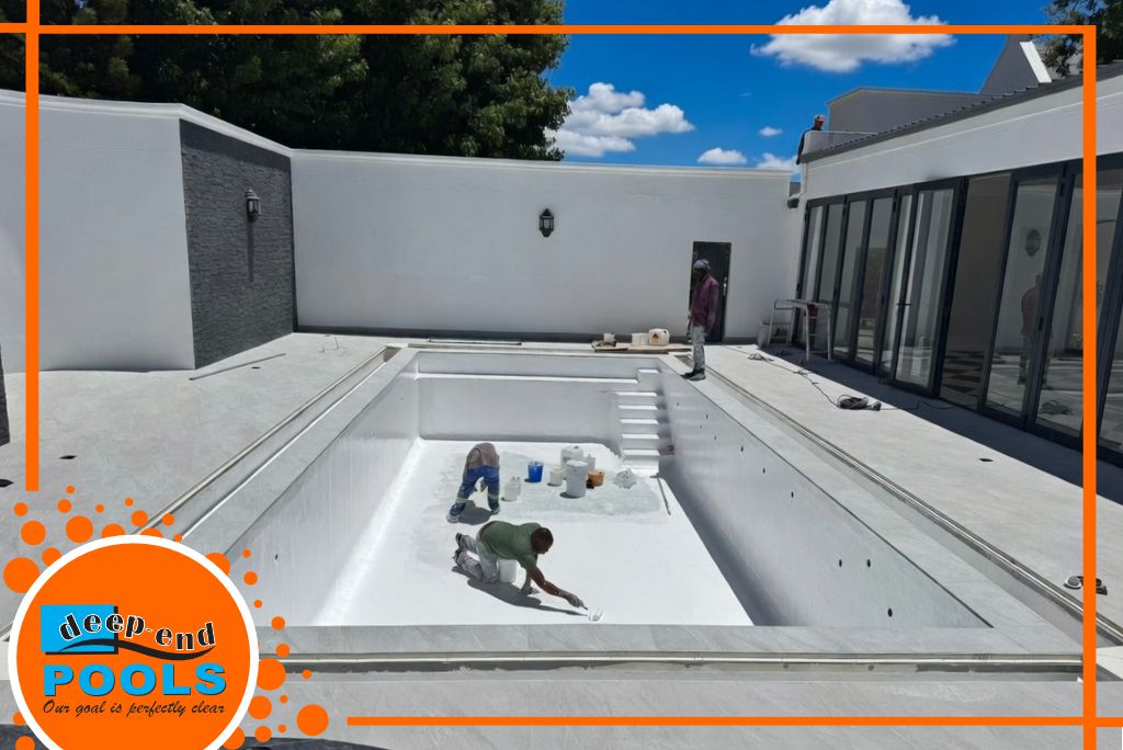 Deep-End-Pools-Cape-Winelands-fibreglass-pool-wall-application-franschhoek Another premium fibreglass pool completed in Green Valley, Franschhoek. 11 × 5 × 1.5 m | 82 500 L | Full turn-key construction including excavation, base prep, plumbing, filtration, electrical and flawless fibreglass application. Delivered on time, on spec, with zero compromises on quality. Proud of the team and grateful to the client for trusting us with their backyard vision. #PoolConstruction #FibreglassPools #Franschhoek #LuxuryLiving #DeepEndPools Deep End Pool services Franschhoek & Paarl, Cape Winelands, South Africa.