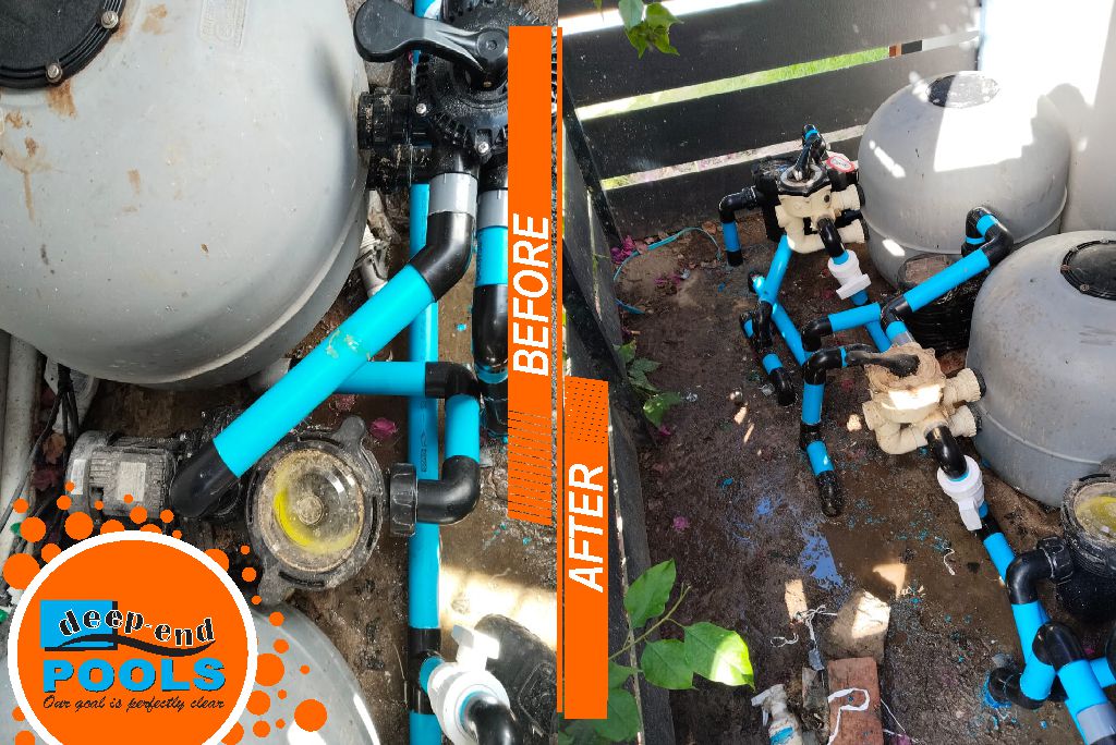 Deep-End-Pools-commercial-pools-filtration-upgrade-during-before-after Before commercial pool filtration upgrade at Pearl Valley Hotel – Deep-End Pools commercial pool construction & maintenance