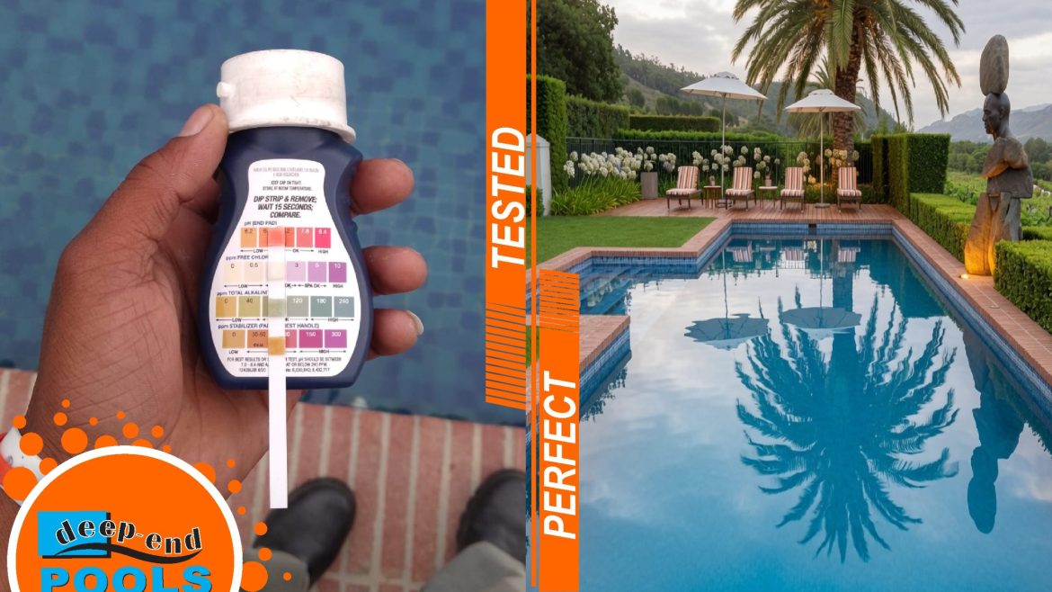 deep-end-pools-leeu-collection-lqf-pool-tested-and-perfected-maintenance Tested & Perfected – Professional water testing kit and crystal clear LQF Main Pool at Leeu Collection after expert commercial maintenance by Deep-End Pools